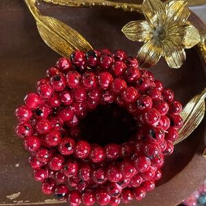 Unique Red Glass Stone Beaded Bracelet